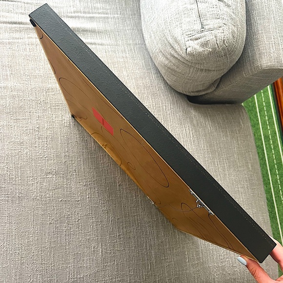 FRAMEBRIDGE Olympia Frame with Artwork — 21” x 21” Gold frame with black sides - Picture 3 of 5